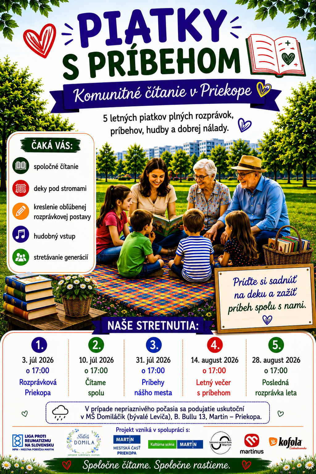 Komunitné čítanie – Piatky s príbehom